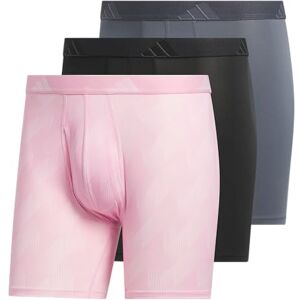 Adidas Calzoncillos Tipo Calzones de Rendimiento para Hombre (Paquete de 3), Adi Summit Rosa Claro, Rosa Verdadero/Negro/Gris ónix/Microfibra, M Adidas Calzoncillos Tipo Calzones de Rendimiento para Hombre (Paquete de 3), Adi Summit Rosa Claro, Rosa Verdadero/Negro/Gris ónix/Microfibra, M