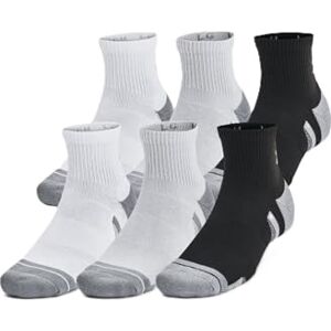 Under Armour UA Performance Tech Calcetines acolchados para hombre, paquete de 6, Negro/Blanco/Gris, Large Under Armour UA Performance Tech Calcetines acolchados para hombre, paquete de 6, Negro/Blanco/Gris, Large