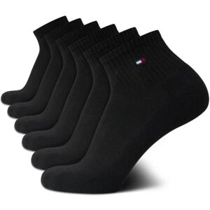Tommy Hilfiger Calcetines deportivos para hombre – Calcetines acolchados de corte de cuarto (paquete de 6), Negro multi, 7-12 Tommy Hilfiger Calcetines deportivos para hombre – Calcetines acolchados de corte de cuarto (paquete de 6), Negro multi, 7-12