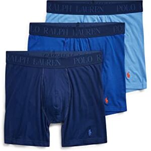 POLO RALPH LAUREN 4d Flex Calzoncillos Tipo bóxer y algodón refrescante para Hombre, Paquete de 3, Bermuda Blue/Active Orange, Rugby Royal/Active Orange, Deep Atlantic/Active Orange, Large POLO RALPH LAUREN 4d Flex Calzoncillos Tipo bóxer y algodón refrescante para Hombre, Paquete de 3, Bermuda Blue/Active Orange, Rugby Royal/Active Orange, Deep Atlantic/Active Orange, Large
