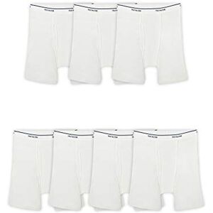 Fruit of the Loom Calzoncillos tipo bóxer Coolzone para hombre (varios colores), Paquete de 7, color blanco., Large Fruit of the Loom Calzoncillos tipo bóxer Coolzone para hombre (varios colores), Paquete de 7, color blanco., Large