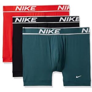 Nike All Day Calzoncillos Tipo Calzones para Hombre, 3 Unidades, Chili Rojo/Verde Oscuro/Negro, Large Nike All Day Calzoncillos Tipo Calzones para Hombre, 3 Unidades, Chili Rojo/Verde Oscuro/Negro, Large