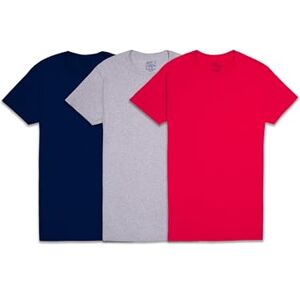 Fruit of the Loom Playera Interior para Hombre, Absorbe la Humedad y sin Etiquetas, también Disponible en Tallas Grandes y Altas, Los Colores Pueden Variar, Paquete de 3, Large Fruit of the Loom Playera Interior para Hombre, Absorbe la Humedad y sin Etiquetas, también Disponible en Tallas Grandes y Altas, Los Colores Pueden Variar, Paquete de 3, Large