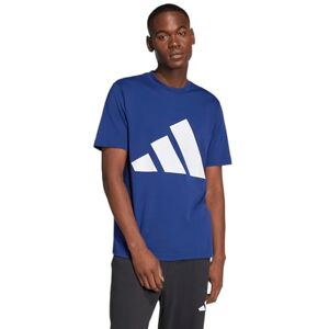 Adidas Essentials Playera con Logotipo Grande para Hombre, Azul Oscuro/Blanco, M Adidas Essentials Playera con Logotipo Grande para Hombre, Azul Oscuro/Blanco, M