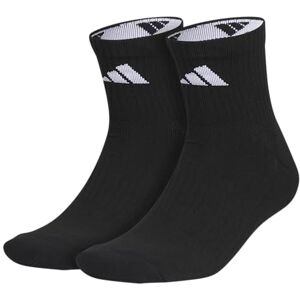 Adidas Pure Calcetines deportivos de alto rendimiento (2 pares), Negro/Blanco/Gris Onix, Large Adidas Pure Calcetines deportivos de alto rendimiento (2 pares), Negro/Blanco/Gris Onix, Large