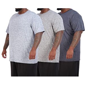 Real Essentials Paquete de 3: playera elástica de manga larga y manga corta para hombre (3XT-5XT), Manga corta Set 13, 4X Real Essentials Paquete de 3: playera elástica de manga larga y manga corta para hombre (3XT-5XT), Manga corta Set 13, 4X