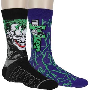 Bioworld DC Comics The Joker Inspired Designs Paquete de 2 calcetines para adultos a media pantorrilla para hombres, se adaptan a tallas de zapatos 8-12, Ha Ha Ha, One Size Bioworld DC Comics The Joker Inspired Designs Paquete de 2 calcetines para adultos a media pantorrilla para hombres, se adaptan a tallas de zapatos 8-12, Ha Ha Ha, One Size