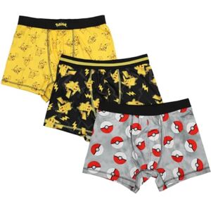 Bioworld Calzoncillos tipo calzones Pokémon para hombre, paquete de 3 unidades, para hombre, Multi colorido, X-Large Bioworld Calzoncillos tipo calzones Pokémon para hombre, paquete de 3 unidades, para hombre, Multi colorido, X-Large