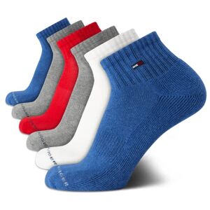 Tommy Hilfiger Calcetines deportivos para hombre – Calcetines acolchados de corte de cuarto (paquete de 6), Variados, 7-12 Tommy Hilfiger Calcetines deportivos para hombre – Calcetines acolchados de corte de cuarto (paquete de 6), Variados, 7-12