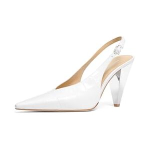 Michael Kors Electra Zapatos de tacón para Mujer, Blanco (Optical White), 25.5 cm Michael Kors Electra Zapatos de tacón para Mujer, Blanco (Optical White), 25.5 cm
