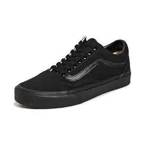 Vans - Old Skool (TM) Zapatos Core Classics para hombre, negro/negro, para hombre 7, mujer 8.5, talla mediana Vans - Old Skool (TM) Zapatos Core Classics para hombre, negro/negro, para hombre 7, mujer 8.5, talla mediana