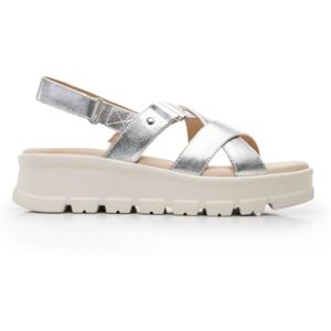 Flexi Sandalia Casual de Plataforma para Dama 128513 (Plata-22.5) Flexi Sandalia Casual de Plataforma para Dama 128513 (Plata-22.5)