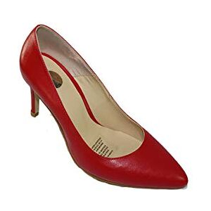 LEON Zapatilla DE Vestir Casual Mujer Dama Cabrito Rojo 3100 LEON Zapatilla DE Vestir Casual Mujer Dama Cabrito Rojo 3100