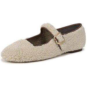 Sam Edelman Michaela Mary Jane Zapatos Planos para Mujer, Piel Natural, 27.5 cm Sam Edelman Michaela Mary Jane Zapatos Planos para Mujer, Piel Natural, 27.5 cm