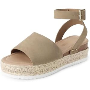 DREAM PAIRS Alpargatas para Mujer, Sandalias de Plataforma con Correa al Tobillo, Zapatos Cómodos y Elegantes de Verano,Size 25.0 cm,Taupe-Nubuck,SDPW2359W DREAM PAIRS Alpargatas para Mujer, Sandalias de Plataforma con Correa al Tobillo, Zapatos Cómodos y Elegantes de Verano,Size 25.0 cm,Taupe-Nubuck,SDPW2359W