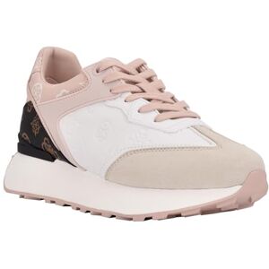GUESS Luchia Tenis para Mujer, Blanco/café 142, 26 GUESS Luchia Tenis para Mujer, Blanco/café 142, 26