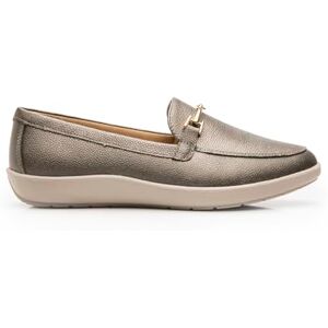 Flexi Mocasín Casual de Piel para Mujer con Hebilla Decorativa 101908 (Oro viejo-22.5) Flexi Mocasín Casual de Piel para Mujer con Hebilla Decorativa 101908 (Oro viejo-22.5)