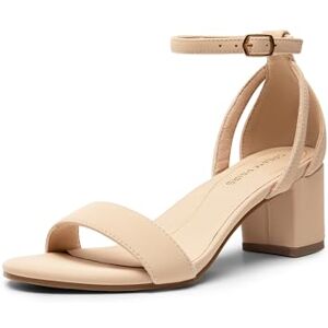DREAM PAIRS Sandalias de Tacón Bajo Grueso para Mujer, Zapatos de Tacon con Punta Redonda y Tiras Tobillo para Fiesta Boda Vestido,Size 26.5 cm,Nude,DWUMHS2535 DREAM PAIRS Sandalias de Tacón Bajo Grueso para Mujer, Zapatos de Tacon con Punta Redonda y Tiras Tobillo para Fiesta Boda Vestido,Size 26.5 cm,Nude,DWUMHS2535