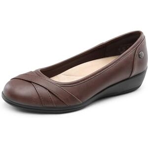 DREAM PAIRS Flats de Mujer con Puntera Redonda, Zapatos Planos Elegantes de Ballet para Dama,Size 24.5 cm,Marrón,DWUMFA2503 DREAM PAIRS Flats de Mujer con Puntera Redonda, Zapatos Planos Elegantes de Ballet para Dama,Size 24.5 cm,Marrón,DWUMFA2503