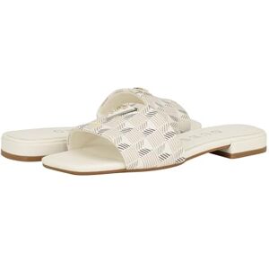 GUESS Sandalias planas para mujer, Marfil Multi, 23.5 GUESS Sandalias planas para mujer, Marfil Multi, 23.5
