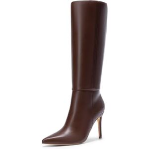 DREAM PAIRS Botas Largas de Mujer con Punta Puntiaguda y Tacón de Aguja, Botas Altas Hasta la Rodilla para Dama,Size 28.0 cm,Marrón,SDKB2311W DREAM PAIRS Botas Largas de Mujer con Punta Puntiaguda y Tacón de Aguja, Botas Altas Hasta la Rodilla para Dama,Size 28.0 cm,Marrón,SDKB2311W
