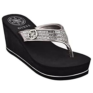 GUESS GWSARRALY4 Sandalia Platino/multi de material sintético para Dama Talla 05.0 GUESS GWSARRALY4 Sandalia Platino/multi de material sintético para Dama Talla 05.0