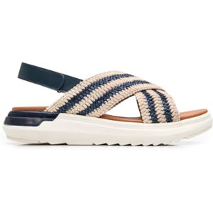 Flexi Sandalia de piso con diseños metálicos y tejidos para dama 129405 (Marino-22.5) Flexi Sandalia de piso con diseños metálicos y tejidos para dama 129405 (Marino-22.5)