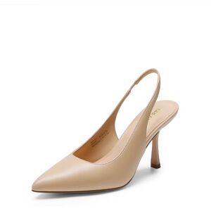 DREAM PAIRS Zapatos de Tacon Mujer con Tira Trasera y Aguja Puntiagudos Cerrados para Novia Boda Fiesta,Size 28.0 cm,Nude-PU,DWUMPU2510 DREAM PAIRS Zapatos de Tacon Mujer con Tira Trasera y Aguja Puntiagudos Cerrados para Novia Boda Fiesta,Size 28.0 cm,Nude-PU,DWUMPU2510