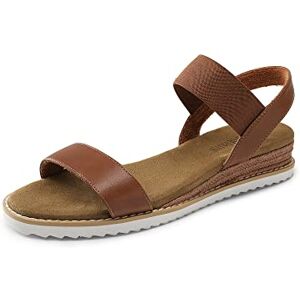 DREAM PAIRS Alpargatas Para mujer con Correa Elástica al Tobillo,Sandalias Planas con Puntera Abierta para Mujer,Size 28.0 cm,Marrón,SDPW2310W DREAM PAIRS Alpargatas Para mujer con Correa Elástica al Tobillo,Sandalias Planas con Puntera Abierta para Mujer,Size 28.0 cm,Marrón,SDPW2310W