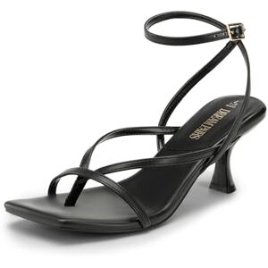 DREAM PAIRS Sandalias de Tacón Bajo con Tiras y Cordones para Mujer, Zapatos de Tacon para vestir y fiestas,Size 24.5 cm,Negro-Pu,SDHS2405W DREAM PAIRS Sandalias de Tacón Bajo con Tiras y Cordones para Mujer, Zapatos de Tacon para vestir y fiestas,Size 24.5 cm,Negro-Pu,SDHS2405W