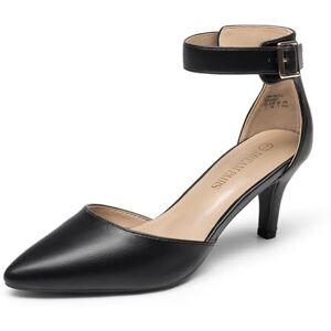 DREAM PAIRS Zapatos de tacón bajo con Punta Cerrada para Mujer, Ideales para Bodas, Fiestas y Ocasiones Especiales.,Size 23.0 cm,Negro/PU,LOWPOINTED DREAM PAIRS Zapatos de tacón bajo con Punta Cerrada para Mujer, Ideales para Bodas, Fiestas y Ocasiones Especiales.,Size 23.0 cm,Negro/PU,LOWPOINTED