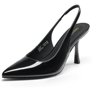 DREAM PAIRS Zapatos de Tacon Mujer con Tira Trasera y Aguja Puntiagudos Cerrados para Novia Boda Fiesta,Size 28.0 cm,Negro-Pat,DWUMPU2510 DREAM PAIRS Zapatos de Tacon Mujer con Tira Trasera y Aguja Puntiagudos Cerrados para Novia Boda Fiesta,Size 28.0 cm,Negro-Pat,DWUMPU2510