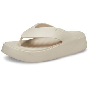 Crocs Getaway Platform Sandalias con correa en H para mujer, Stucco, 23.0 cm Crocs Getaway Platform Sandalias con correa en H para mujer, Stucco, 23.0 cm
