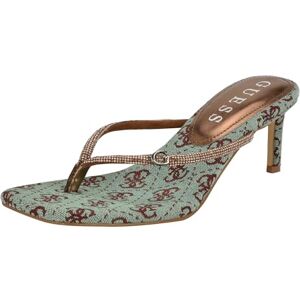 GUESS Sandalias de tacón maya para mujer, bronce 750, 24.5 GUESS Sandalias de tacón maya para mujer, bronce 750, 24.5