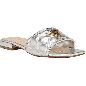 GUESS Gelina Sandalias de tacón para mujer, plateado (Silver 040), 27 GUESS Gelina Sandalias de tacón para mujer, plateado (Silver 040), 27
