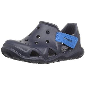 Crocs 204021 Sandalias con Correa de Tobillo para Niños, Navy, 19CM Crocs 204021 Sandalias con Correa de Tobillo para Niños, Navy, 19CM