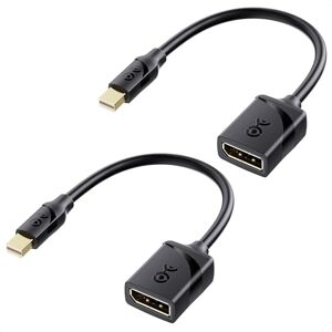 Cable Matters Paquete de 2 adaptadores 8K Mini DisplayPort a DisplayPort 1.4 (Mini DP a DP 1.4) en Negro 8K@60Hz, 4K@120Hz Resolución Ready Compatible con Thunderbolt y Thunderbolt 2 Puertos Cable Matters Paquete de 2 adaptadores 8K Mini DisplayPort a DisplayPort 1.4 (Mini DP a DP 1.4) en Negro 8K@60Hz, 4K@120Hz Resolución Ready Compatible con Thunderbolt y Thunderbolt 2 Puertos