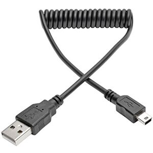 TRIPP LITE U030-006-COIL Cable en Espiral USB 2.0 de Alta Velocidad A a Mini-B (M/M), 1.83 Metros TRIPP LITE U030-006-COIL Cable en Espiral USB 2.0 de Alta Velocidad A a Mini-B (M/M), 1.83 Metros