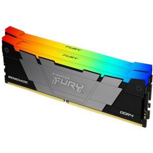 Kingston Renegade Black RGB DDR4, Memoria Gamer para PC, Capacidad: 32GB Kit (2x16GB), Frecuencia: 3600MT/s, Latencia: CL16, Factor de Forma: DIMM 288-Pin, Color: Negro/RGB, KF436C16RB12AK2/32 Kingston Renegade Black RGB DDR4, Memoria Gamer para PC, Capacidad: 32GB Kit (2x16GB), Frecuencia: 3600MT/s, Latencia: CL16, Factor de Forma: DIMM 288-Pin, Color: Negro/RGB, KF436C16RB12AK2/32