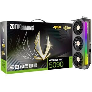 ZOTAC Gaming GeForce RTX 5090 AMP Extreme Infinity DLSS 4 32GB GDDR7 512-bit 28 Gbps PCIE 5.0 Tarjeta gráfica para Juegos, IceStorm 3.0 Advanced Cooling, Spectra 2.0 ARGB Lighting, ZT-B50900B-10P ZOTAC Gaming GeForce RTX 5090 AMP Extreme Infinity DLSS 4 32GB GDDR7 512-bit 28 Gbps PCIE 5.0 Tarjeta gráfica para Juegos, IceStorm 3.0 Advanced Cooling, Spectra 2.0 ARGB Lighting, ZT-B50900B-10P