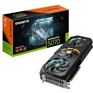Gigabyte Tarjeta gráfica GeForce RTX 5070 Gaming OC 12G, GDDR7 de 12 GB de 192 bits, PCIe 5.0, Sistema de refrigeración WINDFORCE, Tarjeta de Video GV-N5070GAMING OC-12GD Gigabyte Tarjeta gráfica GeForce RTX 5070 Gaming OC 12G, GDDR7 de 12 GB de 192 bits, PCIe 5.0, Sistema de refrigeración WINDFORCE, Tarjeta de Video GV-N5070GAMING OC-12GD