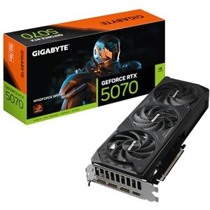 Gigabyte Tarjeta gráfica GeForce RTX 5070 WINDFORCE SFF 12G, GDDR7 de 12 GB de 256 bits, PCIe 5.0, Sistema de refrigeración WINDFORCE, Tarjeta de Video GV-N5070WF3-12GD Gigabyte Tarjeta gráfica GeForce RTX 5070 WINDFORCE SFF 12G, GDDR7 de 12 GB de 256 bits, PCIe 5.0, Sistema de refrigeración WINDFORCE, Tarjeta de Video GV-N5070WF3-12GD