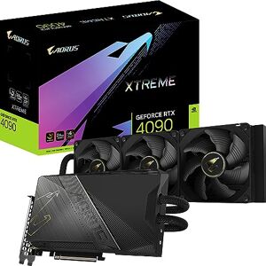 Gigabyte Tarjeta gráfica AORUS GeForce RTX 4090 Xtreme WATERFORCE 24G, Sistema de refrigeración Todo en uno, 24 GB 384 bits GDDR6X, GV-N4090AORUSX W-24GD Gigabyte Tarjeta gráfica AORUS GeForce RTX 4090 Xtreme WATERFORCE 24G, Sistema de refrigeración Todo en uno, 24 GB 384 bits GDDR6X, GV-N4090AORUSX W-24GD
