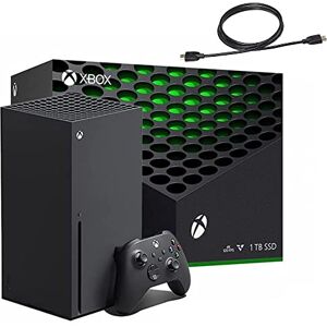 Consola de consola de juegos Xbox Series X de 1 TB + 1 driver inalámbrico, compatible con miles de juegos, rendimiento fino, juegos 4K, hasta 120 FPS Cable HDMI_Cable Consola de consola de juegos Xbox Series X de 1 TB + 1 driver inalámbrico, compatible con miles de juegos, rendimiento fino, juegos 4K, hasta 120 FPS Cable HDMI_Cable