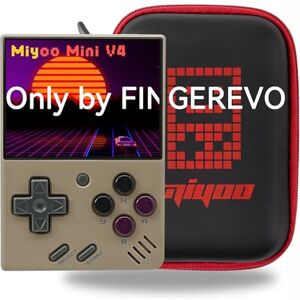Miyoo Mini V4 Consola de juegos portátil de 2.8 pulgadas, visualización IPS 750 x 560, 2000 mAh, Miyoo-Mini v4, con funda portátil, retro, gris Miyoo Mini V4 Consola de juegos portátil de 2.8 pulgadas, visualización IPS 750 x 560, 2000 mAh, Miyoo-Mini v4, con funda portátil, retro, gris