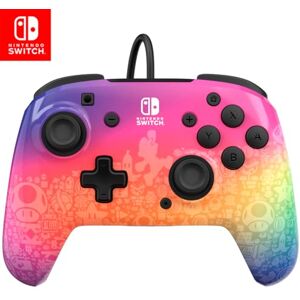 PDP REMATCH Enhanced Wired Nintendo Switch Pro Controller, Switch Lite/OLED Compatible (Mario Super Star Spectrum) Super Star Spectrum Edition PDP REMATCH Enhanced Wired Nintendo Switch Pro Controller, Switch Lite/OLED Compatible (Mario Super Star Spectrum) Super Star Spectrum Edition