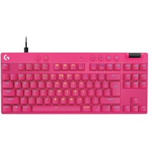 Logitech Pro X TKL Rapid, Teclado para Gaming con Cable sin Teclado numérico con interruptores analógicos magnéticos, Modo de Disparo rápido, RGB, accionamiento Ajustable, Linear -Magenta Logitech Pro X TKL Rapid, Teclado para Gaming con Cable sin Teclado numérico con interruptores analógicos magnéticos, Modo de Disparo rápido, RGB, accionamiento Ajustable, Linear -Magenta