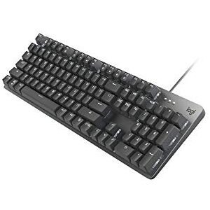 Logitech K845 Teclado mecánico Iluminado con Patas de inclinación Ajustables Fuertes, tamaño Completo, Carcasa Superior de Aluminio, 104 Teclas, Cable USB, Ventanas (TTC interruptores café) Logitech K845 Teclado mecánico Iluminado con Patas de inclinación Ajustables Fuertes, tamaño Completo, Carcasa Superior de Aluminio, 104 Teclas, Cable USB, Ventanas (TTC interruptores café)