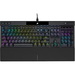 Corsair K70 RGB Pro Teclado Mecánico con Cable – Interruptores Táctiles Cherry MX Brown – Hyper-Polling de 8000 Hz – Teclas PBT de Doble Inyección – Compatible con iCUE – PC, Mac, Xbox – NA Negro Corsair K70 RGB Pro Teclado Mecánico con Cable – Interruptores Táctiles Cherry MX Brown – Hyper-Polling de 8000 Hz – Teclas PBT de Doble Inyección – Compatible con iCUE – PC, Mac, Xbox – NA Negro