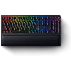Razer BlackWidow V3 Pro Teclado mecánico inalámbrico para juegos: interruptores mecánicos amarillos, lineal y silencioso, iluminación Chroma RGB, teclas ABS de doble calor, carcasa transparente para interruptor, Bluetooth/2.4 GHz Razer BlackWidow V3 Pro Teclado mecánico inalámbrico para juegos: interruptores mecánicos amarillos, lineal y silencioso, iluminación Chroma RGB, teclas ABS de doble calor, carcasa transparente para interruptor, Bluetooth/2.4 GHz